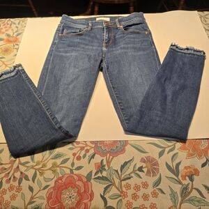 LOFT Women's Classic Blue Skinny Jeans